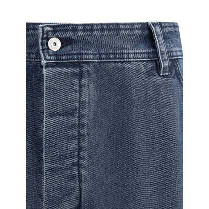 Blue Cotton Jeans Denim