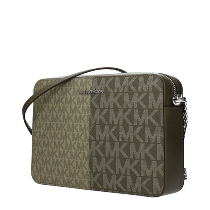 Green Fabric Crossbody Bag