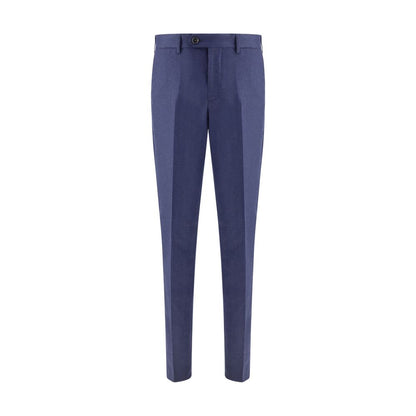 Blue Fleece Wool Pants