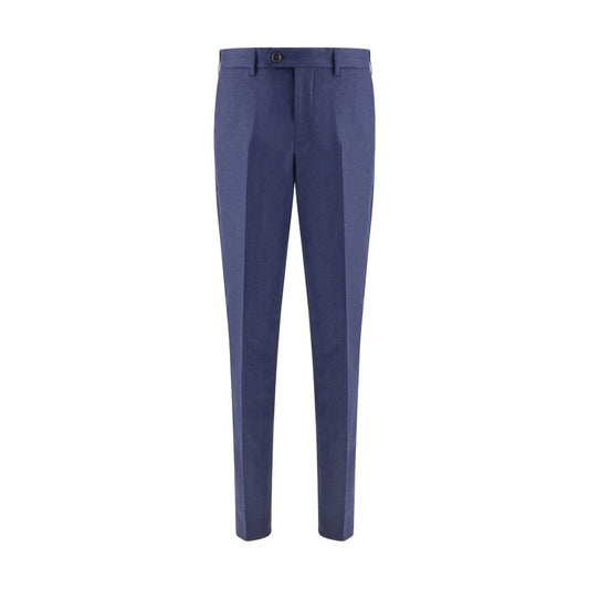 Blue Fleece Wool Pants