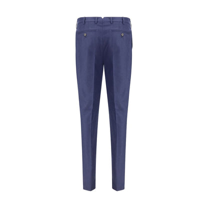 Blue Fleece Wool Pants
