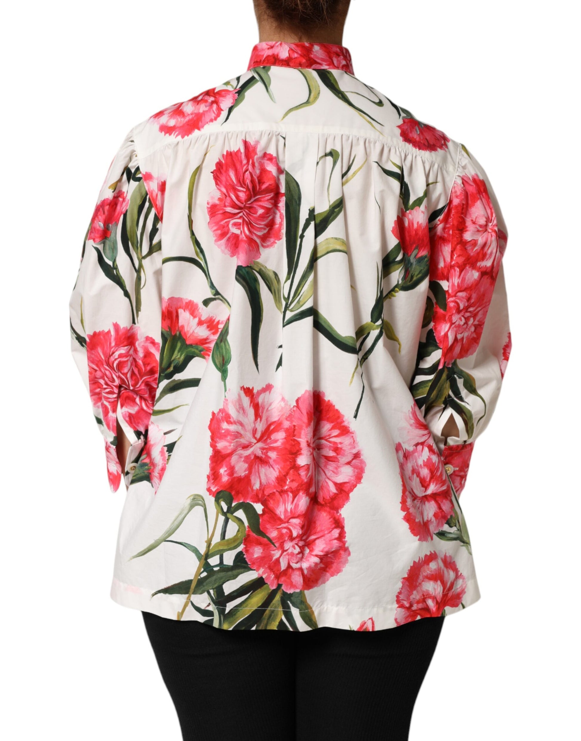 Multicolor Floral Long Sleeves Blouse Top