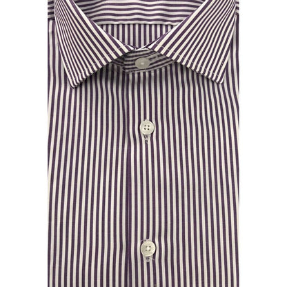 Purple Cotton Men Shirt