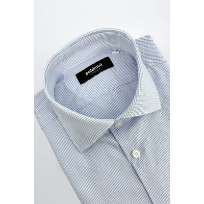 Light Blue Cotton Men Shirt