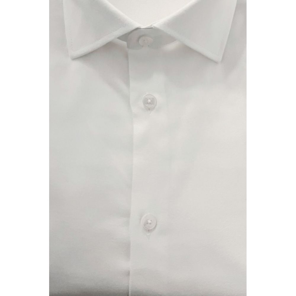 White Cotton Men's Shirt