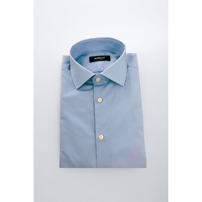 Light Blue Cotton Men Shirt