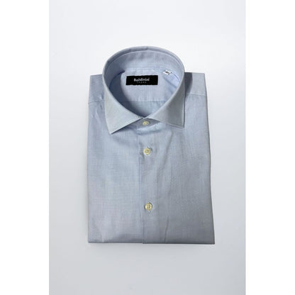 Light Blue Cotton Men Shirt