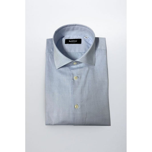 Light Blue Cotton Men Shirt