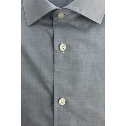 Light Blue Cotton Men Shirt