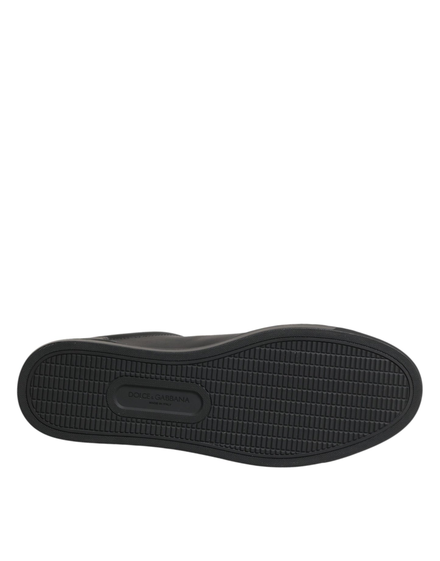 Black Leather Heart Embellished Sneakers Shoes