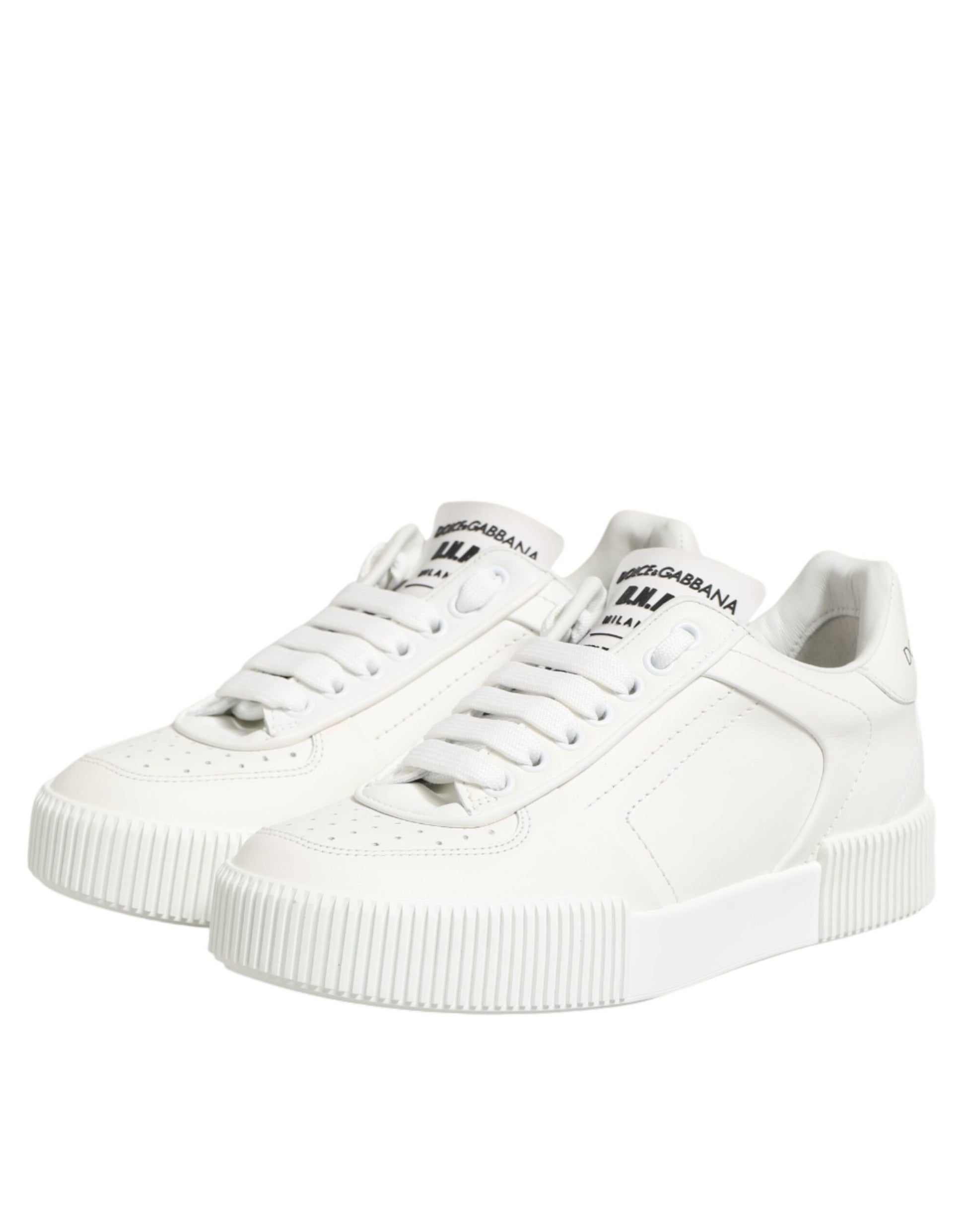 White Leather MIAMI Low Top Sneakers Shoes