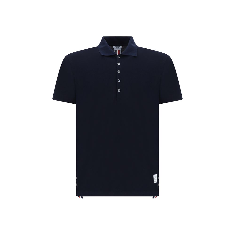 Blue Cotton Polo Shirt