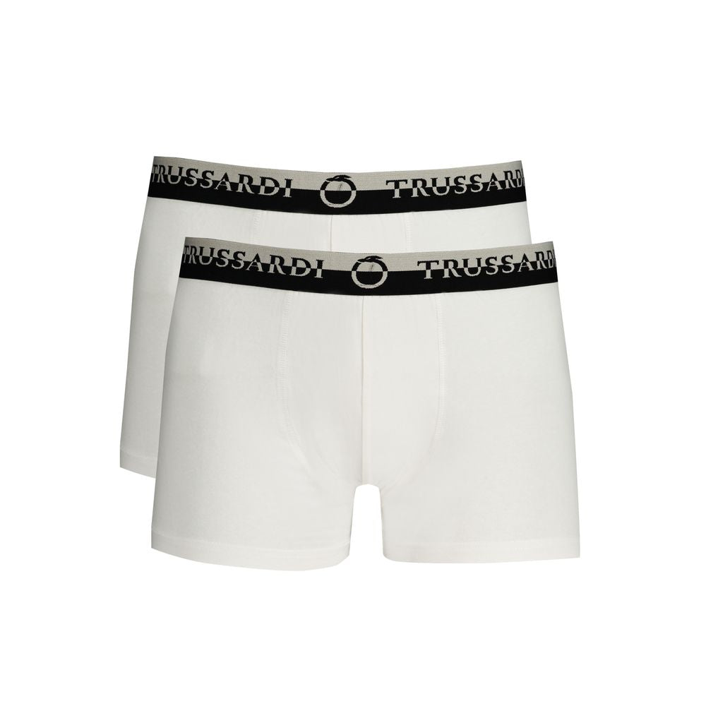 White Cotton Men Boxer