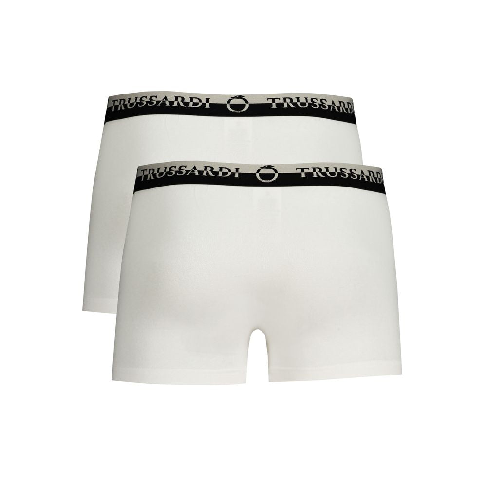 White Cotton Men Boxer