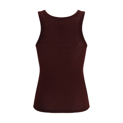 Brown Fleece Wool Top