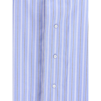 Light Blue Cotton Pattern Shirt