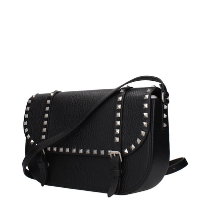 Black Leather Crossbody Bag