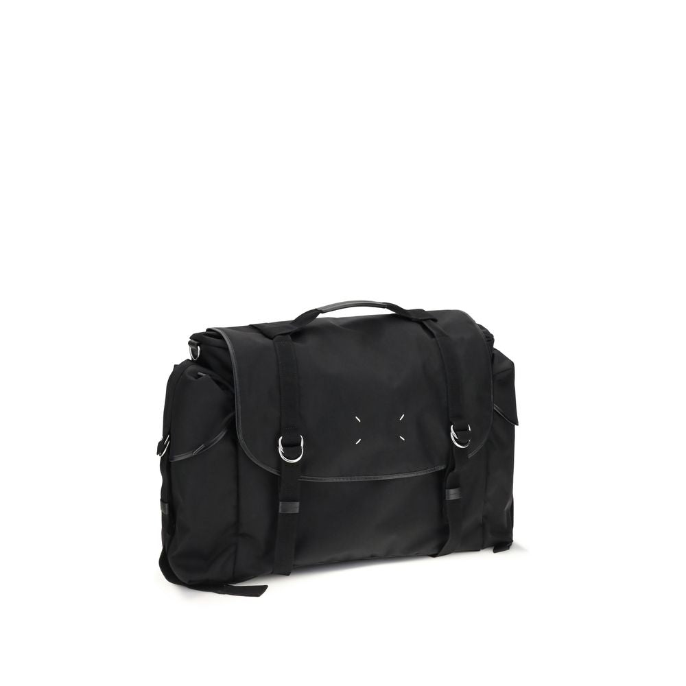 Black Polyamide Shoulder Bag