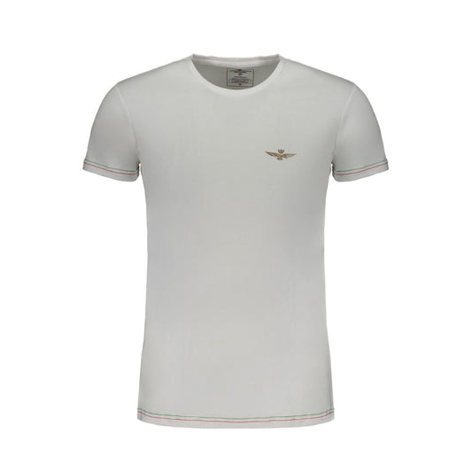 White Cotton Men's T-Shirt