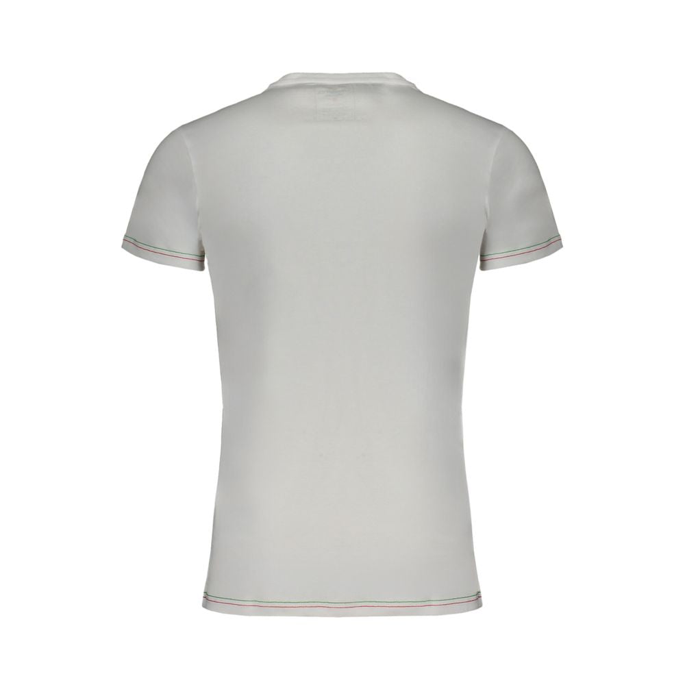 White Cotton Men's T-Shirt