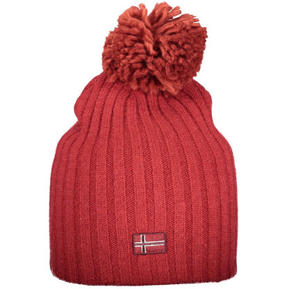 Red Polyester Women Hat