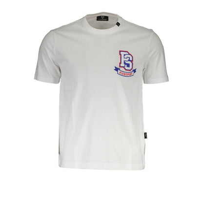 White Cotton Mens T-Shirt