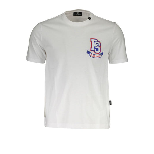White Cotton Mens T-Shirt