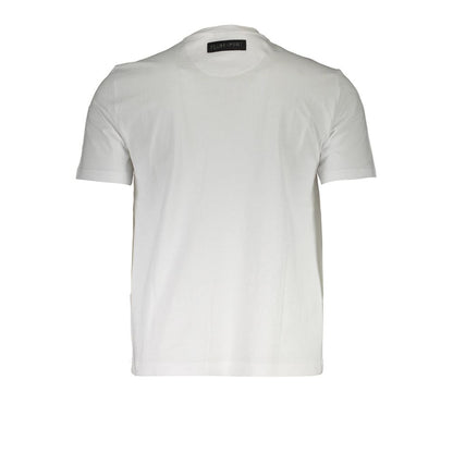 White Cotton Mens T-Shirt