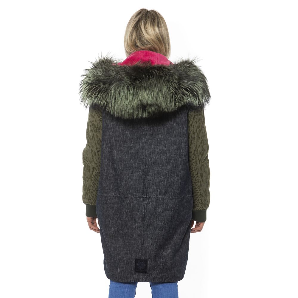 Gray Leather Women Bomber Jacket