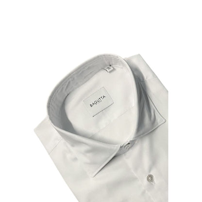 White Cotton Men Shirt