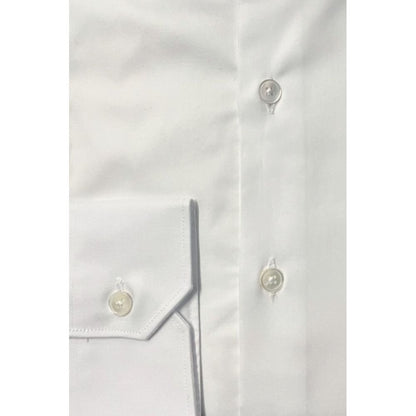 White Cotton Men Shirt