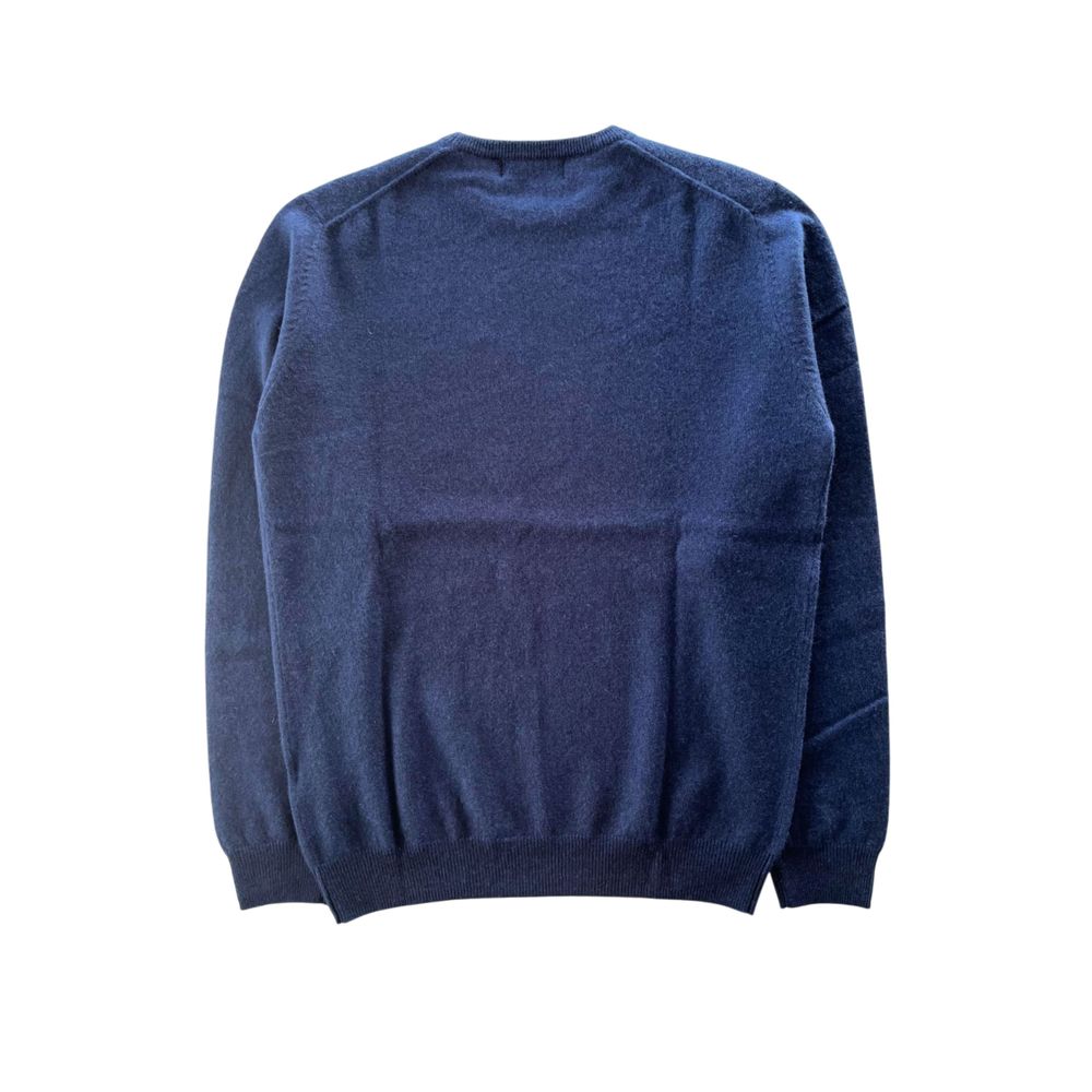Blue Cashmere Men Sweater