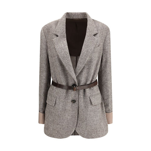 Brown Fleece Wool Coat