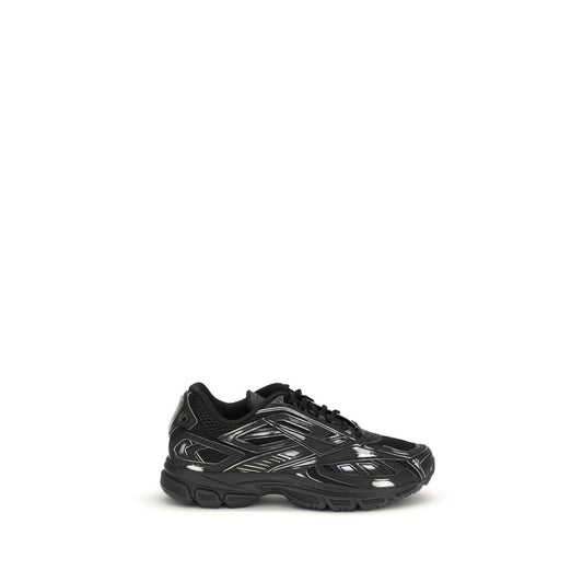 Black Polyethylene Athletic Sneakers