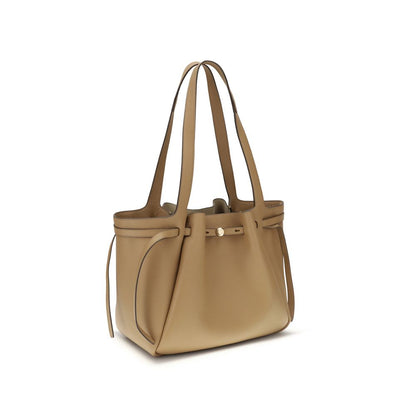 Beige Leather Handbag
