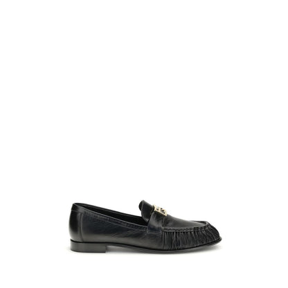 Black Calf Leather Bos Taurus Slip-On Loafers