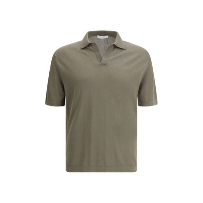 Green Cotton Polo Shirt