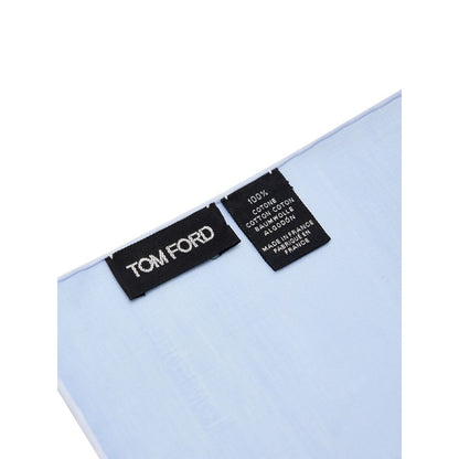 Blue Cotton Pocket Square