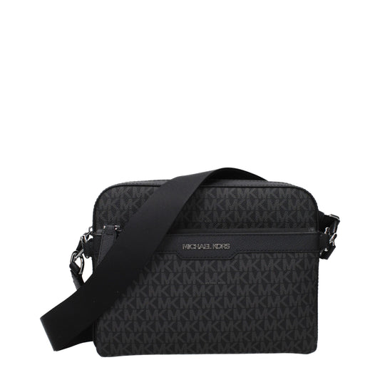 Black Fabric Crossbody Bag