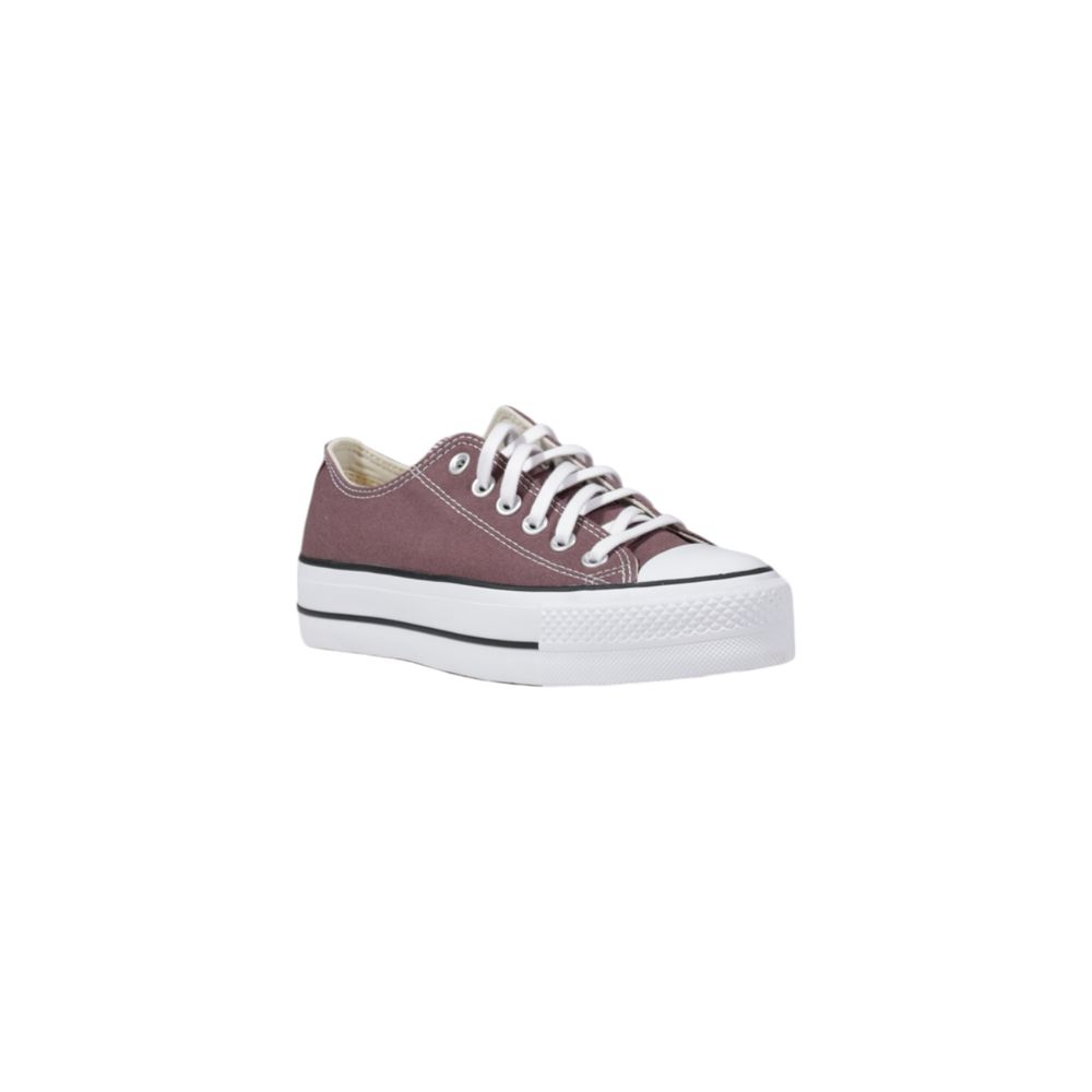 Purple Fabric Low Top Sneakers