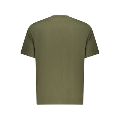 Green Cotton Men T-Shirt