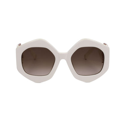 White Acetate Sunglasses