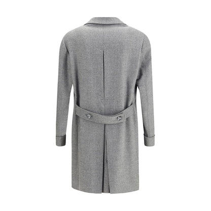 Gray Fleece Wool Coat