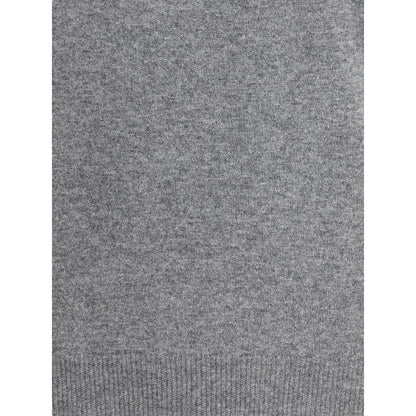 Gray Merino Wool Turtleneck