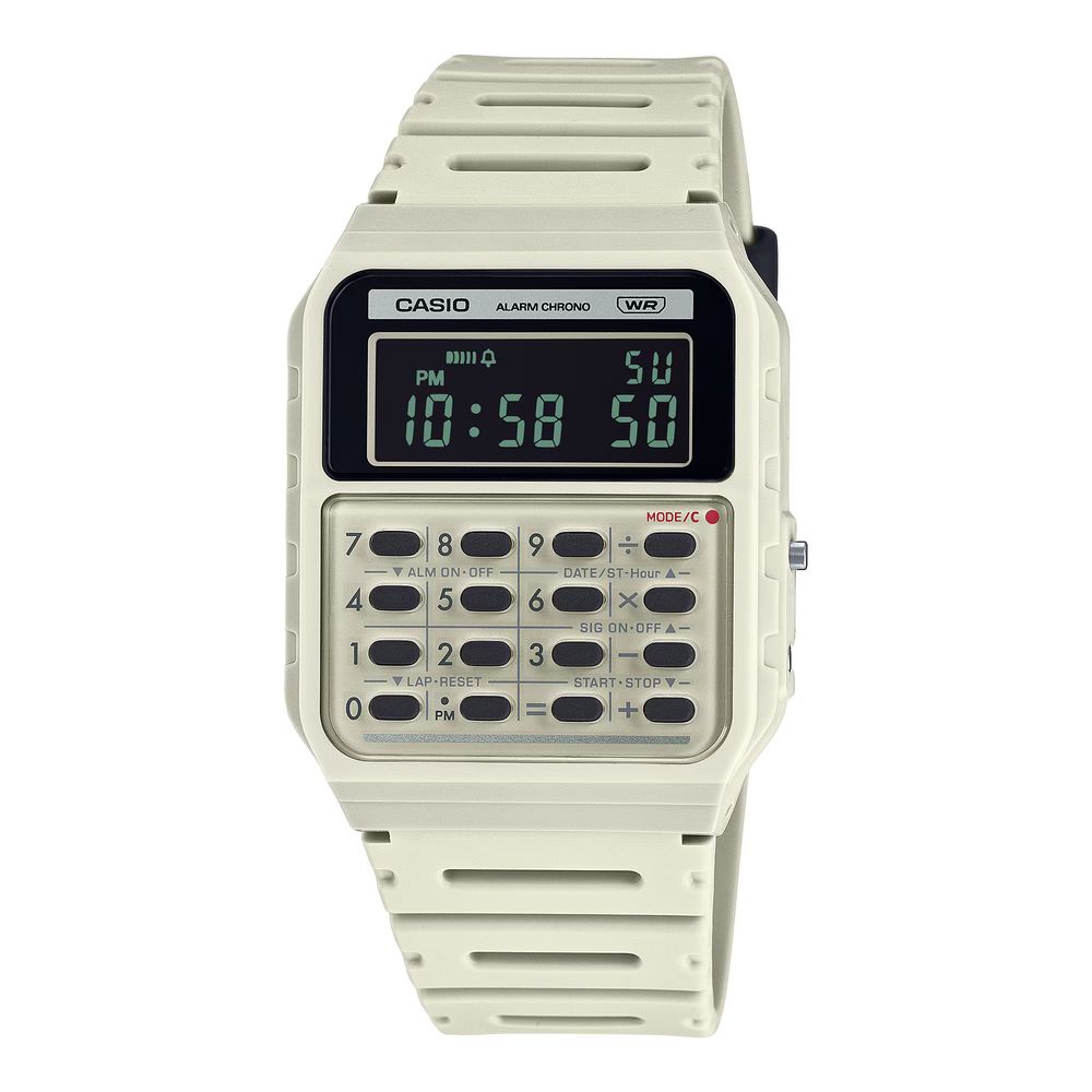 Beige Resin Digital Watch