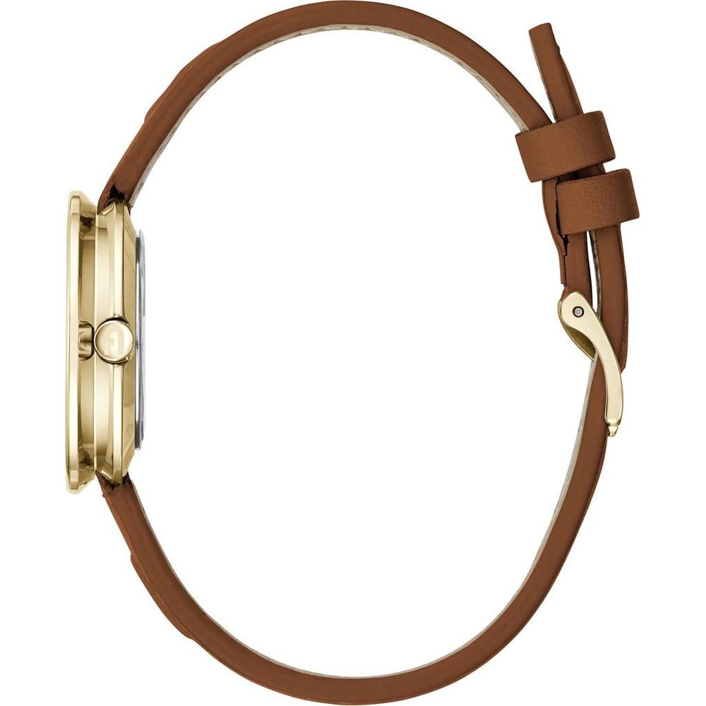 Brown Leather Dress Watch