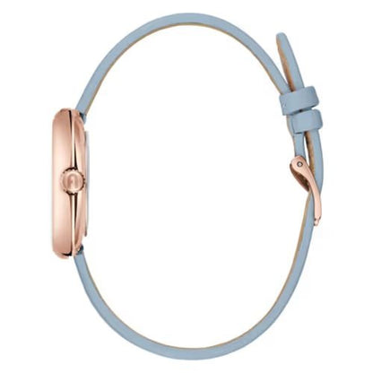 Blue Leather Dress Watch