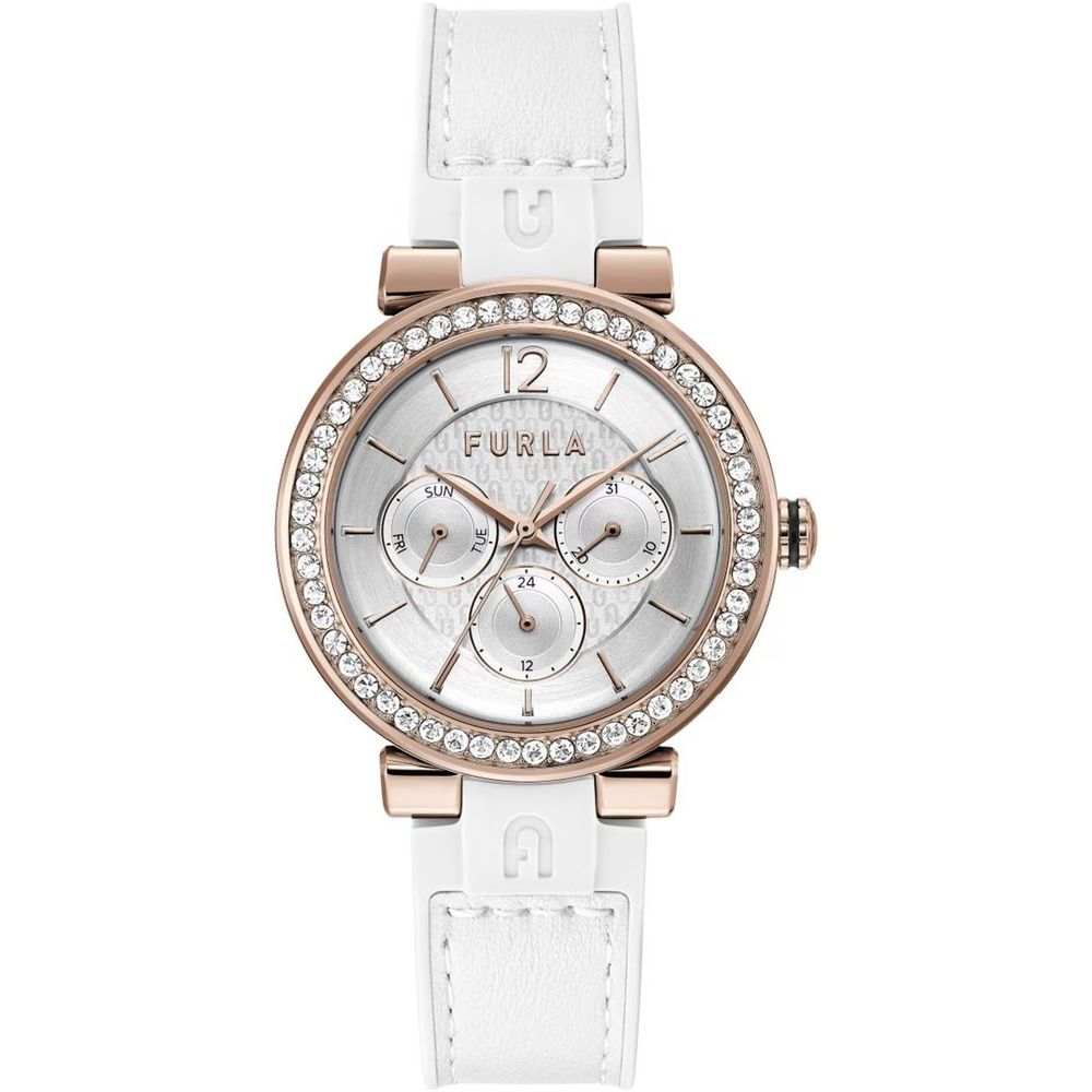 White Synthetic Dress Watch