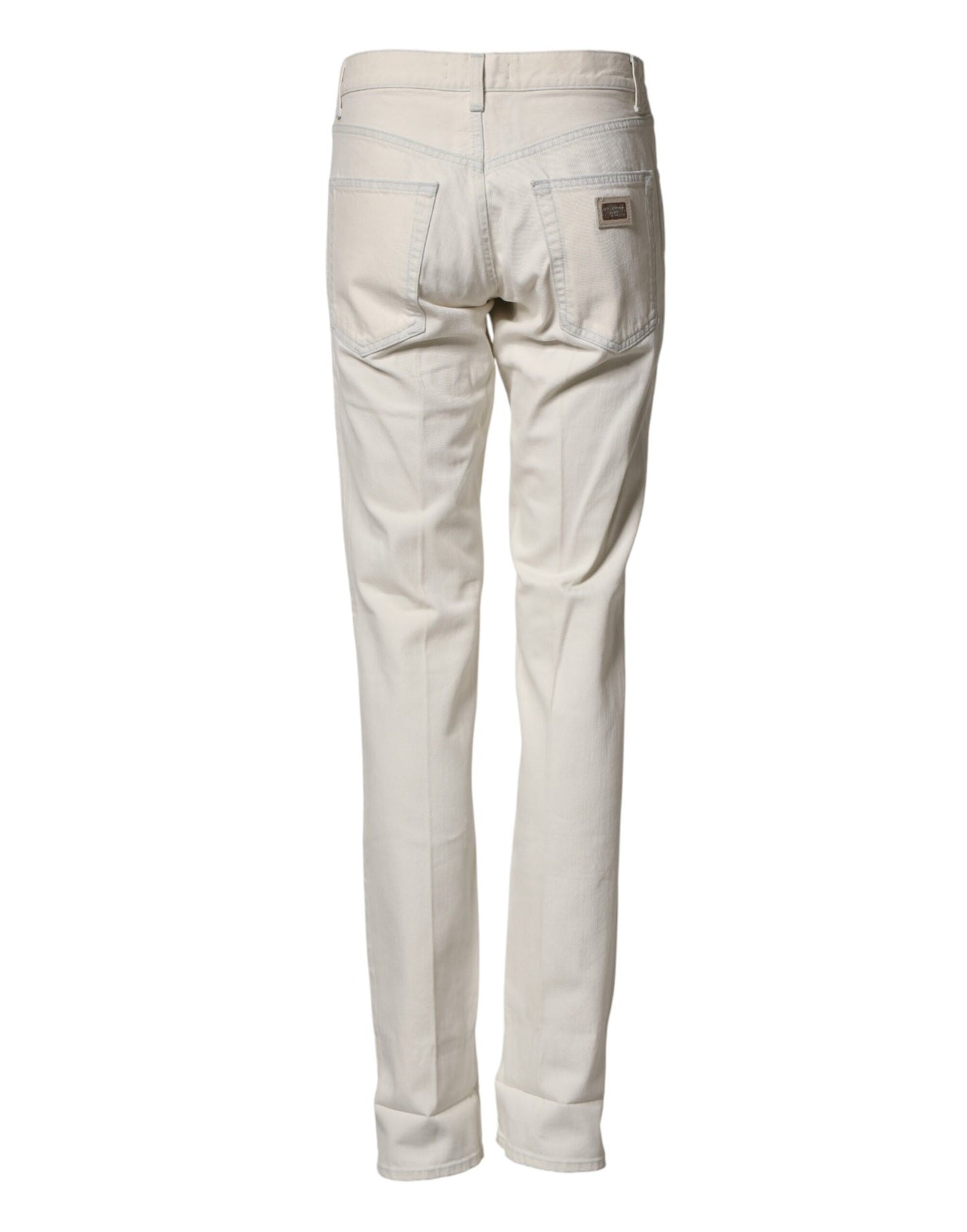 White Cotton Skinny Denim Trouser Men Jeans