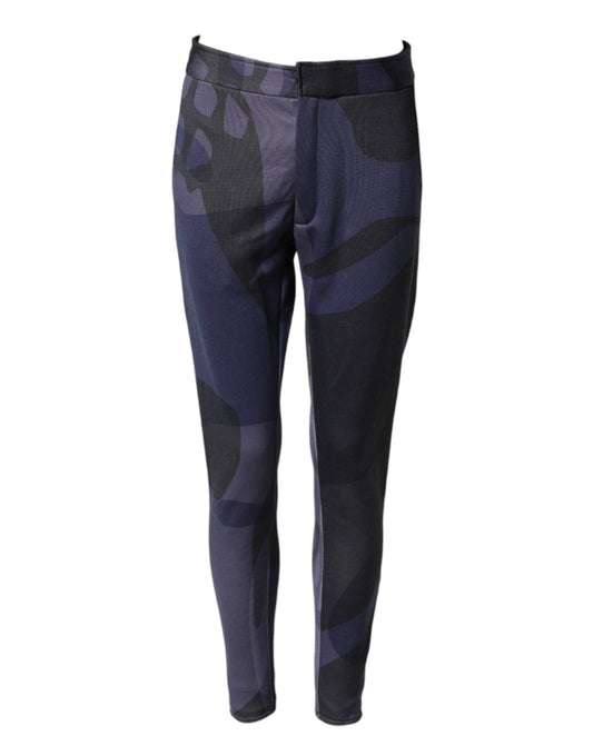 Multicolor Patterned Tapered Fit Men Pants